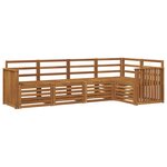 vidaXL Ensemble de canapés d'extérieur 5 pc Naturel Polyester