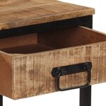 vidaXL Table console 100x35x70 cm bois de manguier massif brut