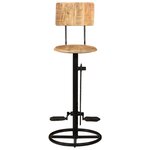 vidaXL Tabourets de bar lot de 2 bois massif de manguier