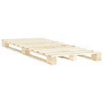 vidaXL Cadre de lit de palette Bois de pin massif 120 x 200 cm