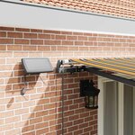 vidaXL Auvent Rétractable Vert et jaune 500 ×350 cm tissu