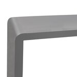 vidaXL Étagères murales sous forme de cube 3 Pièces Gris MDF