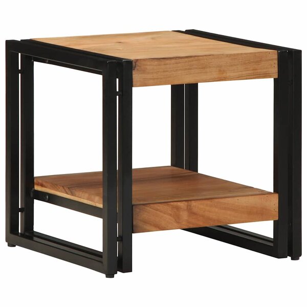 vidaXL Table basse Marron 40 x 40 x 38 cm Bois d'Acacia Massif