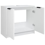 vidaXL Armoire salle de bain Blanc 64 5x33 5x59 cm Bois d'ingénierie