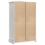 vidaXL Armoire avec tiroir Blanc 101 x 52 x 170 cm Pin massif