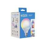 Ampoule connectée kozii smd e27 1521 lumens g95  éclairage blancs + couleurs