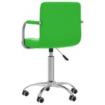 vidaXL Chaises à manger pivotantes lot de 2 vert similicuir