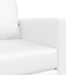 vidaXL Sofa Lit de Sol avec coussin Blanc 74 x 77 x 81 cm Faux cuir