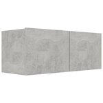 vidaXL Ensemble de meubles TV 6 Pièces Gris béton Bois d'ingénierie