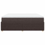 vidaXL Sommier à lattes de lit avec matelas Marron foncé 180x200 cm