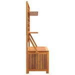 vidaXL Boîte de rangement avec treillis 99x50x160 cm Acacia massif