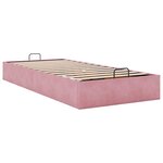 vidaXL Cadre de lit ottoman sans matelas rose 80x200 cm velours