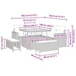 vidaXL Ensemble de canapé de jardin 8 Pièces beige et gris clair