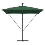 vidaXL Parasol banane à mât déporté Vert 249 x 249 x 250 cm