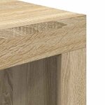 vidaXL Table basse Chêne sonoma 50x50x35 cm Bois d'ingénierie