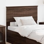 vidaXL Tête de lit avec tête de lit Chêne brun 90 cm Bois d'ingénierie