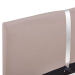vidaXL Cadre de lit Cappuccino Similicuir 140x200 cm