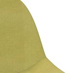 Vidaxl chaises pivotantes à manger lot de 4 vert tissu