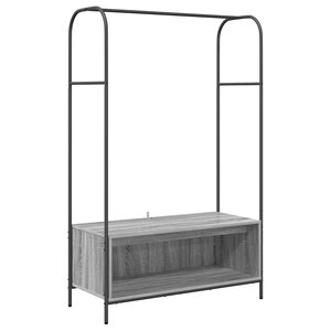 vidaXL Porte-vêtements Gris 100 x 44 x 160 cm Bois d'ingénierie