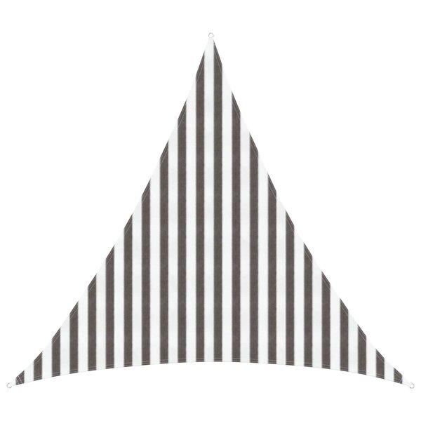 vidaXL Voile d'ombre 3 x 3 x 3 m HDPE Triangulaire Gris clair et blanc