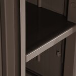 vidaXL Armoire de rangement jardin Marron 65x45x172 cm PP Aspect bois