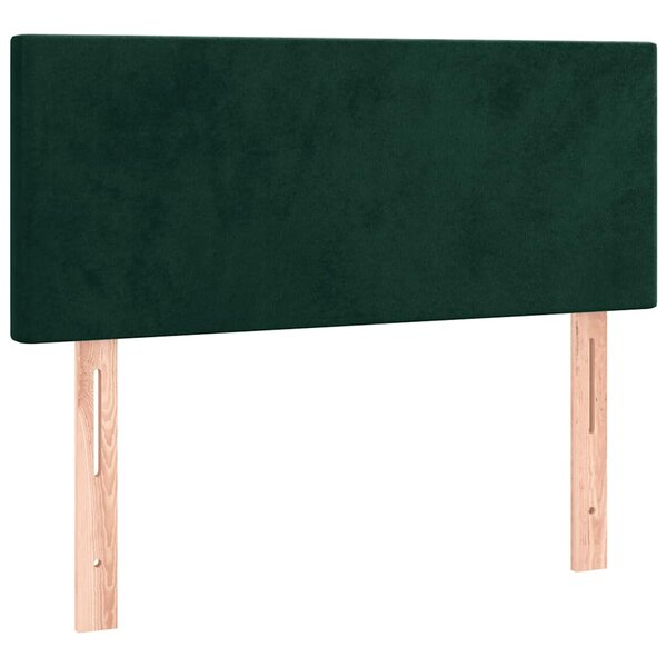 vidaXL Tête de lit Vert foncé 80x5x78/88 cm Velours