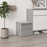 vidaXL Tiroir boîte Sonoma gris 40 5x40x40 cm Bois d'ingénierie
