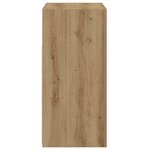 vidaXL Buffet avec lumières LED chêne artisanal bois d'ingénierie