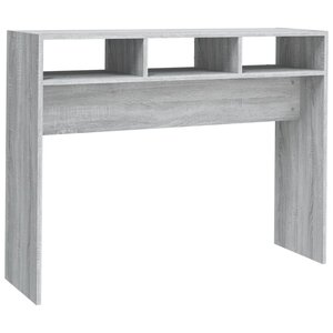 vidaXL Table console Sonoma gris 105x30x80 cm Bois d'ingénierie