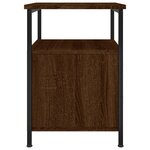 vidaXL Tables de chevet 2Pièces chêne marron 34x35 5x50cm bois ingénierie