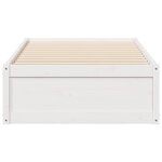 vidaXL Cadre de lit sans matelas blanc 100x200 cm bois de pin massif
