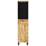 vidaXL Armoire de salle de bain 38x33x160 cm bois massif de manguier