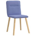vidaXL Chaises à manger lot de 4 bleu jean tissu