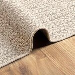 vidaXL Tapis ZIZUR crème 200x200 cm aspect de jute intérieur extérieur