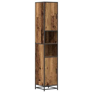 vidaXL Cabinet de salle de bain Bois ancien 35 x 37 5 x 188 5 cm