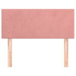 vidaXL Tête de lit Rose 100x5x78/88 cm Velours