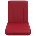 vidaXL Fauteuil de sol ajustable Bordeaux Simili cuir