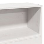 vidaXL Cadre de lit sans matelas blanc 100x200 cm bois de pin massif