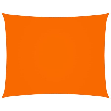 vidaXL Voile de parasol Tissu Oxford rectangulaire 6x7 m Orange