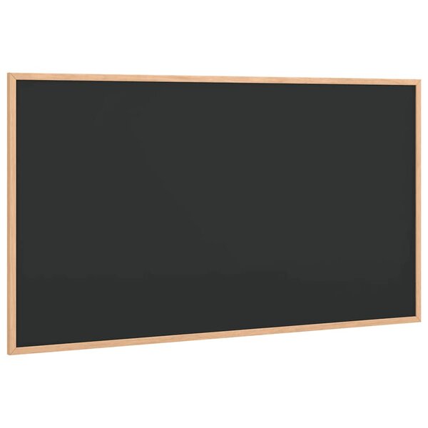 vidaXL Tableau noir avec cadre bois de pin massif noir 100x55 cm
