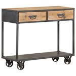 vidaXL Table console 90x35x74 cm Bois de récupération massif