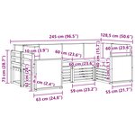 vidaXL Ensemble de canapés d'extérieur 5 pc Naturel
