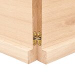 vidaXL Dessus de table 160x50x(2-4) cm bois de chêne massif non traité