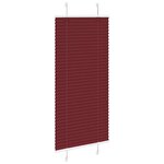 vidaXL Store plissé rouge bordeaux 65x100 cm largeur du tissu 64 4 cm