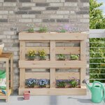 vidaXL Caisses à fleurs pour palettes Euro 24 Pièces Marron