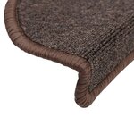 vidaXL Tapis d'escalier 5 Pièces 65x24x4 cm Marron café