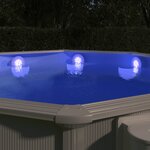 vidaXL Lampe LED flottante submersible de piscine Multicolore