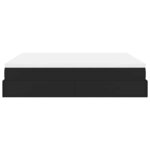 VidaXL Cadre de lit ottoman avec matelas noir 200x200 cm similicuir