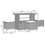 vidaXL Ensemble de canapé de jardin 9 Pièces Noir polyrotin