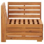 vidaXL Canapé d'angle sectionnel 1 pc et coussins Bois d'acacia massif